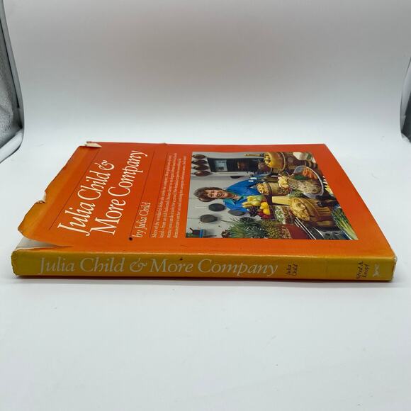Julia Child & More Company Cookbook First Edition 1979 Orange Hardback - Picture 4 of 14